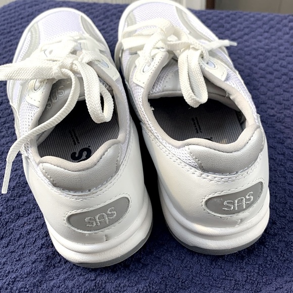 SAS Tour Mesh Silver White Lace Sneakers - Picture 3 of 5